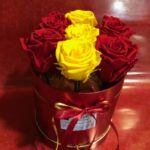 FOREVER ROSE IN”BOX” RED & YELLOW